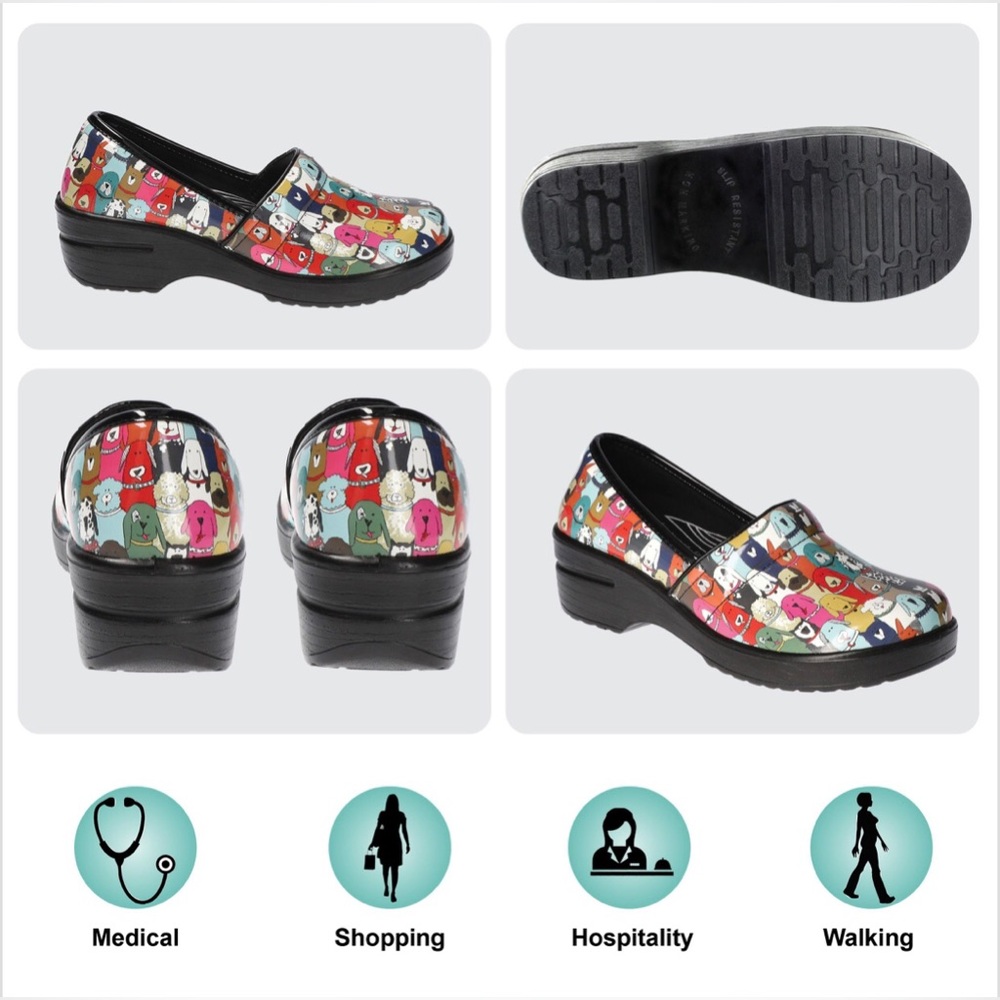 Easy Works by Easy Street lyndee multidog patent nonslip non-marking shoes sz10 - Picture 9 of 9